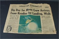 Houston Chronicle July 20, 1969 Apollo Touchdown