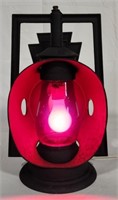 Electrified Lantern w/ Red Dietz Shade