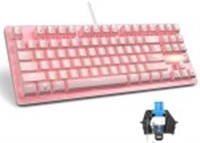 SADES Pink Mechanical Gaming Keyboard