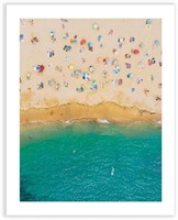 Colorful Beach Aerial Sea, 16x20" Unframed Print