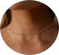 *14K GOLD PLATED CHOKER NECKLACE