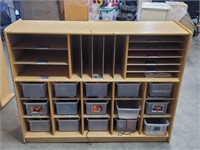 "Ecr4kids" Multi-Section 16 Bin Storage Cabinet