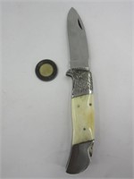 Damascus, couteau de poche neuf fait à la main
