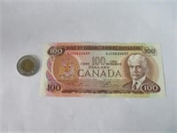 Billet 100$ Canada 1975 en bonne état