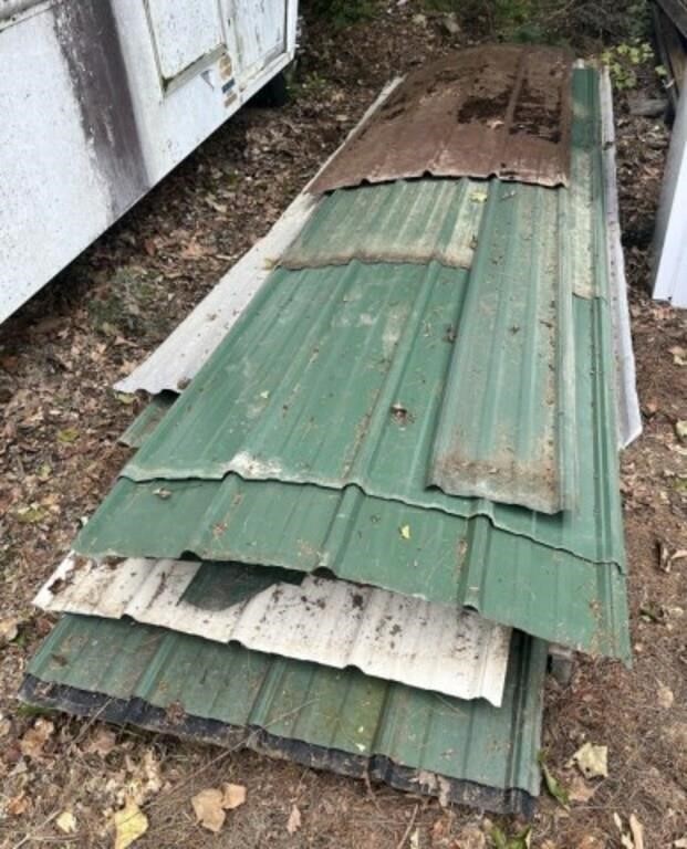 Lot of Metal Roofing Sheets