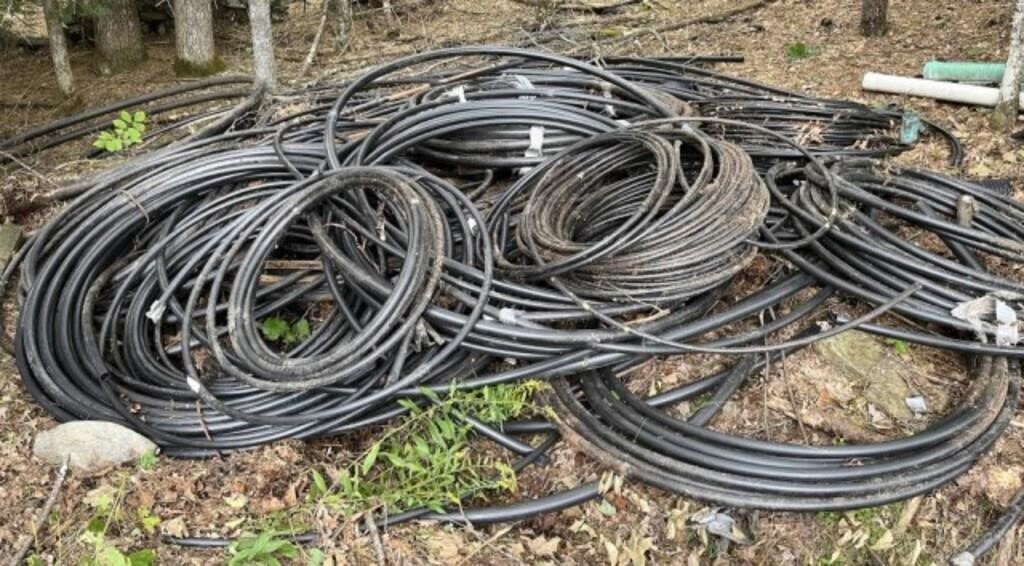 Large Lot of Various Rolls Irrigation Pipe