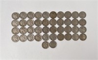 Large Group of Buffalo Nickels