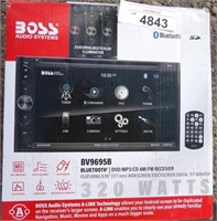 boss dvd/mp3/cd am/fm reciever