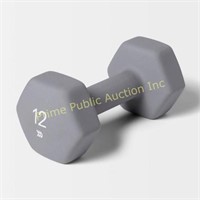 All in Motion $24 Retail 12LB Dumbbell, Grey