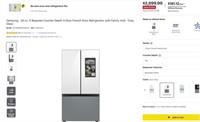 WR18 Samsung Bespoke Counter Depth Refrigerator