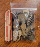 Over 150 Wheat Pennies
