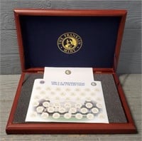 New Presidential Coin Collection Wooden Box