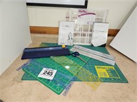Rotary mats, rulers, papercutter, etc.