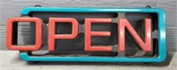 Hanging Light Up "Open" Sign