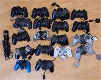 (18) PS2 Controllers: Playstation