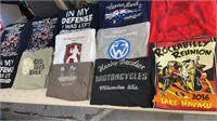 12 MISC. T SHIRTS 1MED-2XL