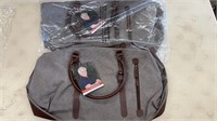 2 NEW LARGE GREG NORMAN CANVAS TRAVEL BAGS