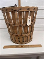 Antique Wood Slat Bucket