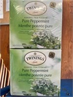 Tea Pure Peppermint TWININGS 100g x2 BB 3/26