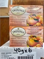 Tea TWININGS Honeybush Mandarin&Orange 40g x6