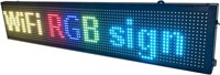 LED display with WiFi+USB, P10 RGB color sign 40"