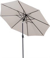 Tempera 9' Outdoor Market Patio Table Umbrella wi