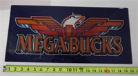'Megabucks' Slot Machine Glass Insert