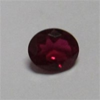4.84cts Faceted Rubellite Oval Cut