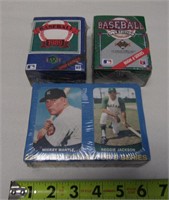 3 Sealed Packs of 1989/90 Baseball Cards