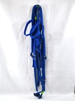 2 36" Royal Blue Nylon Bridle & Rein Sets