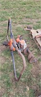 2 an gas powered post hole auger