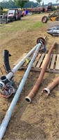 grain augers and blower pipe