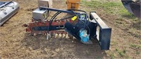 skid steer mount chain trencher hydraulic