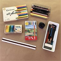 Artist Crayons, Pencils & Oil Patels