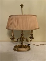BRASS CANDLE STYLE LAMP