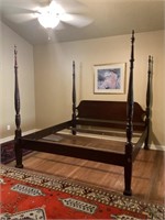 KING-SIZE FOUR-POSTER BED