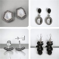 Chic Variety of Sterling Silver Earrings