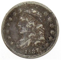 1837 Capped Bust Silver Half Dime