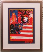GOD BLESS AMERICA GICLEE BY PETER MAX