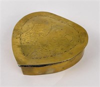 Antique Dutch Brass Snuff Tobacco Box