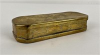 Antique Dutch Brass Snuff Tobacco Box