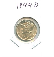 1944-D Mercury Silver Dime