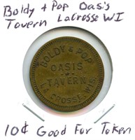 Boldy & Pop Oasis Tavern - La Crosse, WI, 10¢