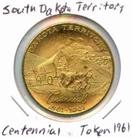 South Dakota Territory Centennial Token - 1961