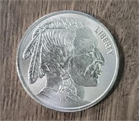One Ounce Silver Bar: Buffalo/Indian #5