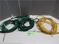Two 25' extension cords, two 40' extension cords,