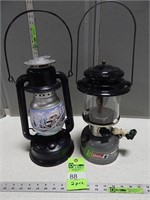 Two gas lanterns
