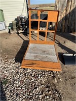 Steel shop cart (Orange)
