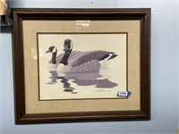 framed goose print 23 x 18 inches by richard sloan
