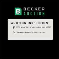 Inspection Dates: Tuesday, September 19th: 3-6 p.m